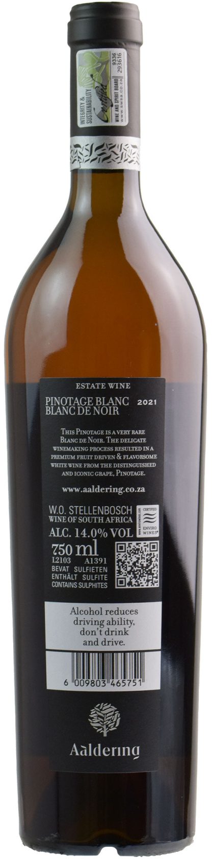 Aaldering Vineyards Pinotage Blanc 2021 - immagine 2