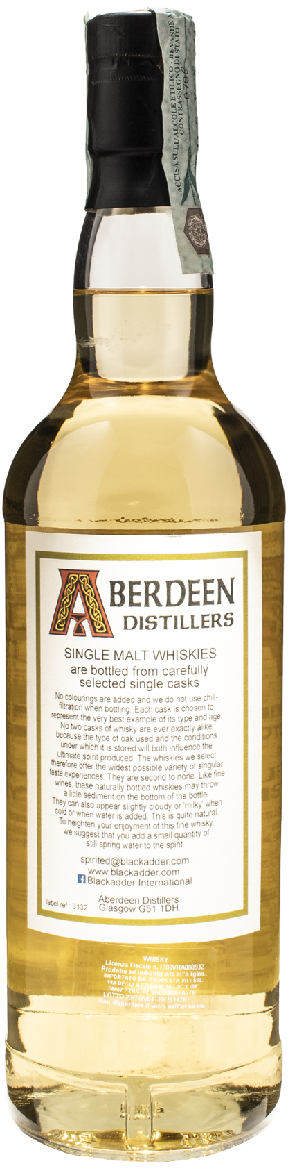 Aberdeen Distillery Dufftown Whisky Speyside 2008 10 Y.O. - immagine 2