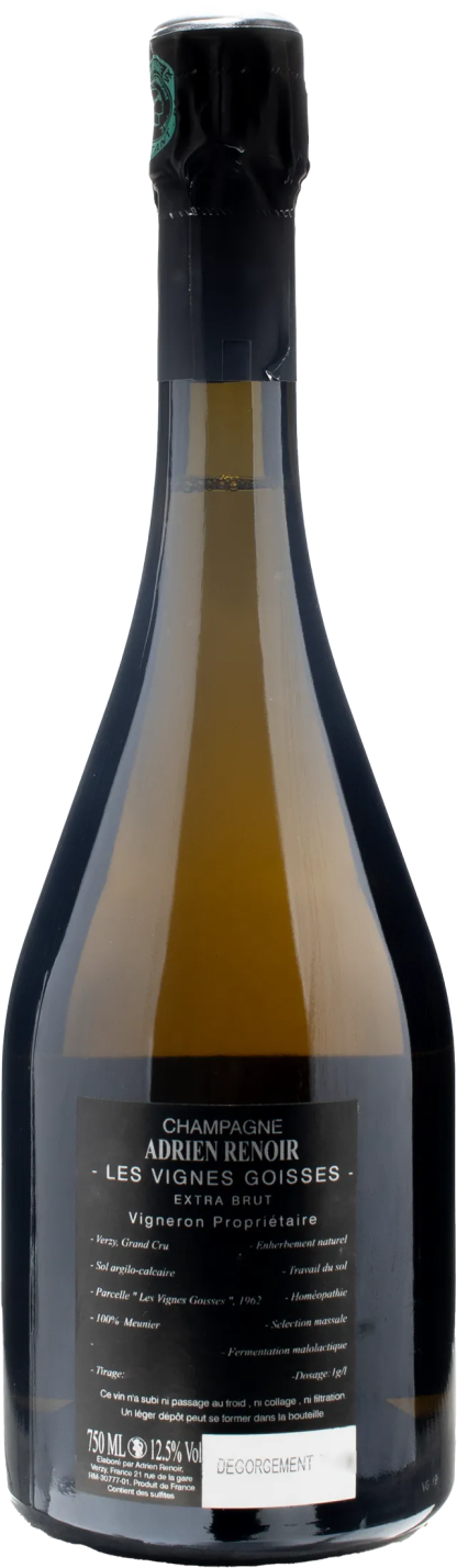 Adrien Renoir Champagne Grand Cru Les Vignes Goisses Extra Brut 2019 - immagine 2