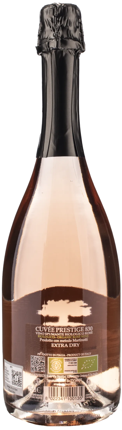 Agriverde 830 Spumante Rosé Extra Dry Cuvée Prestige Bio - immagine 2