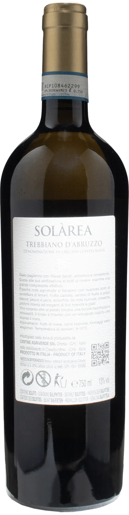 Agriverde Solarea Trebbiano Abruzzo 2021 - immagine 2