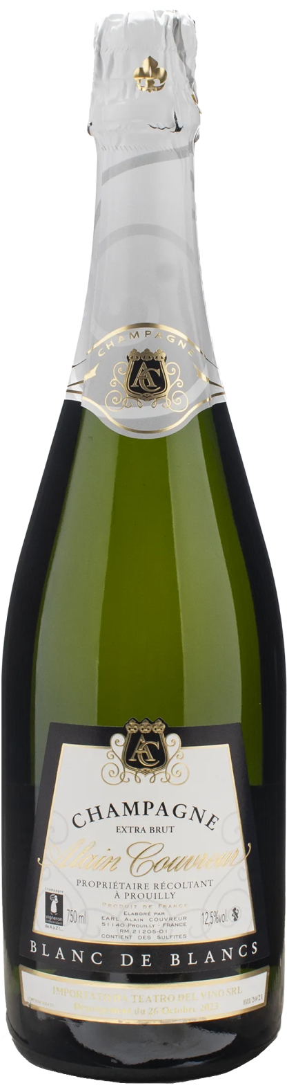 Alain Couvreur Champagne Blanc De Blancs Extra Brut