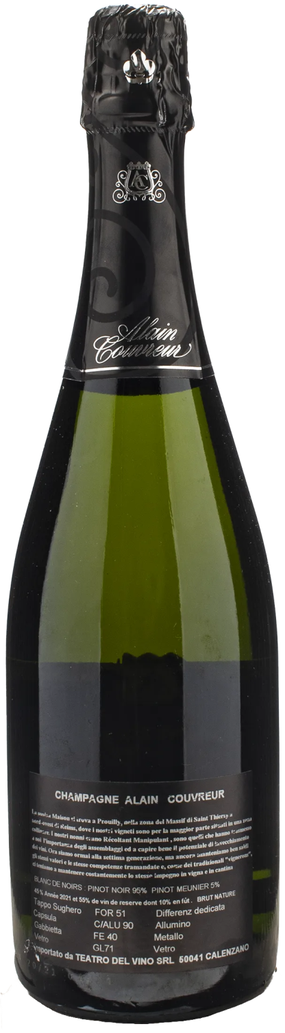 Alain Couvreur Champagne Blanc De Noirs Extra Brut - immagine 2