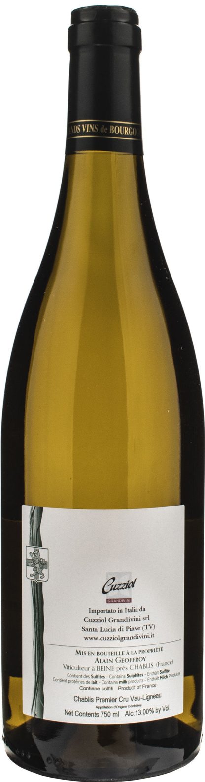 Alain Geoffroy Chablis 1er Cru Vau Ligneau 2021 - immagine 2