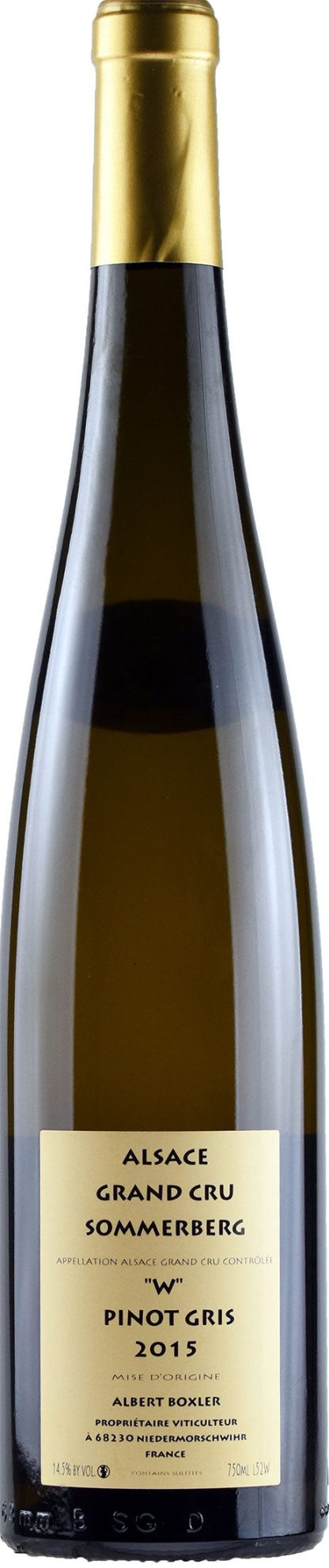 Albert Boxler Alsace Pinot Gris Grand Cru Sommerberg W 2015 - immagine 2