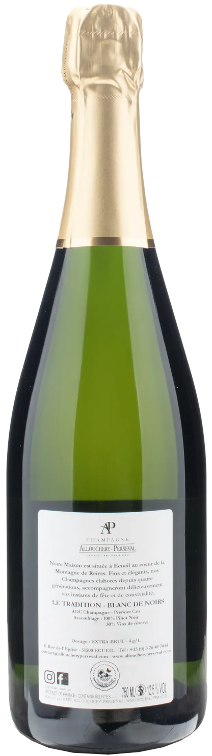 Allouchery-Perseval Champagne Le Tradition 1er Cru Blanc De Noirs Extra Brut - immagine 2