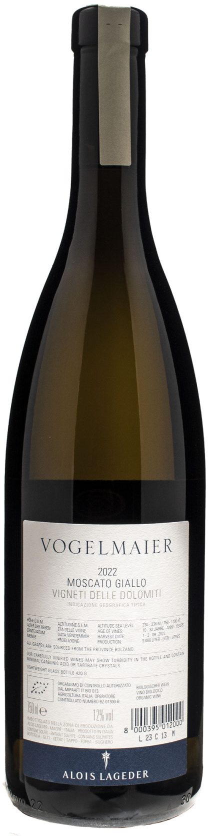 Alois Lageder Alto Adige Vogelmaier Moscato Giallo 2022 - immagine 2