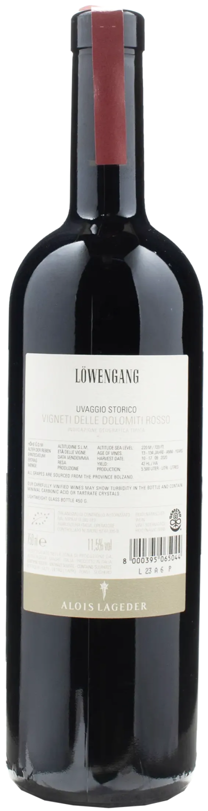 Alois lageder Lowengang Uvaggio Storico 2020 - immagine 2