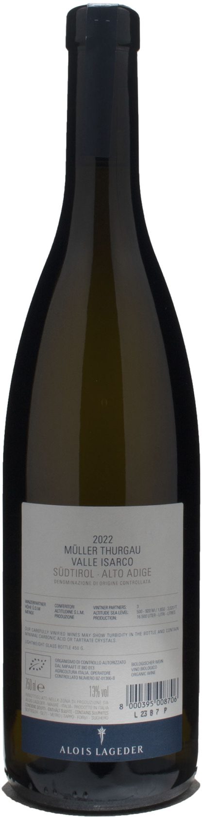 Alois Lageder Valle Isarco Müller Thurgau 2022 - immagine 2