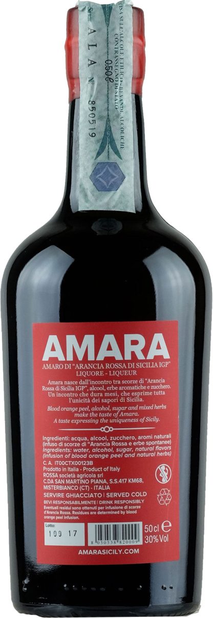 Amara Amaro di Arance Rosse 0.5L - immagine 2