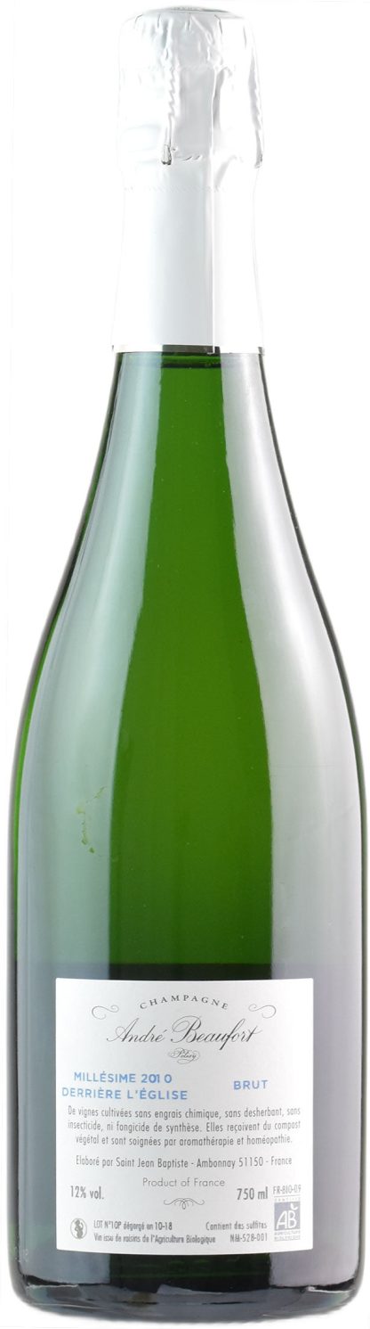 Andre Beaufort Champagne Derrière l'Eglise Brut Millesime 2010 - immagine 2