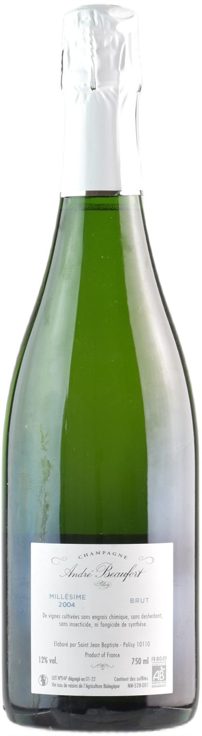 Andre Beaufort Champagne Polisy Brut Millesime 2004 - immagine 2