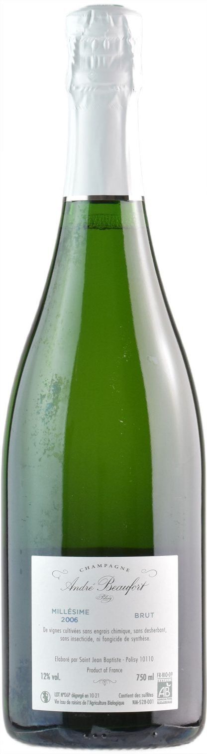 Andre Beaufort Champagne Polisy Brut Millesime 2006 - immagine 2