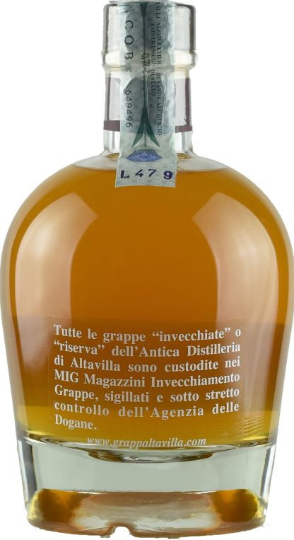 Antica Distilleria Altavilla Grappa Riserva Malvasia Non Filtrata - immagine 2