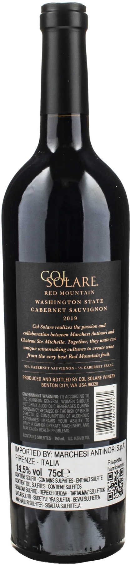 Antinori Col Solare Cabernet Sauvignon 2019 - immagine 2