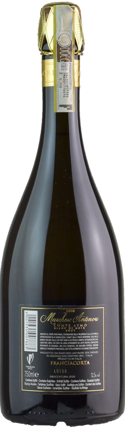 Antinori Montenisa Conte Aymo Blanc de Noir 2016 - immagine 2