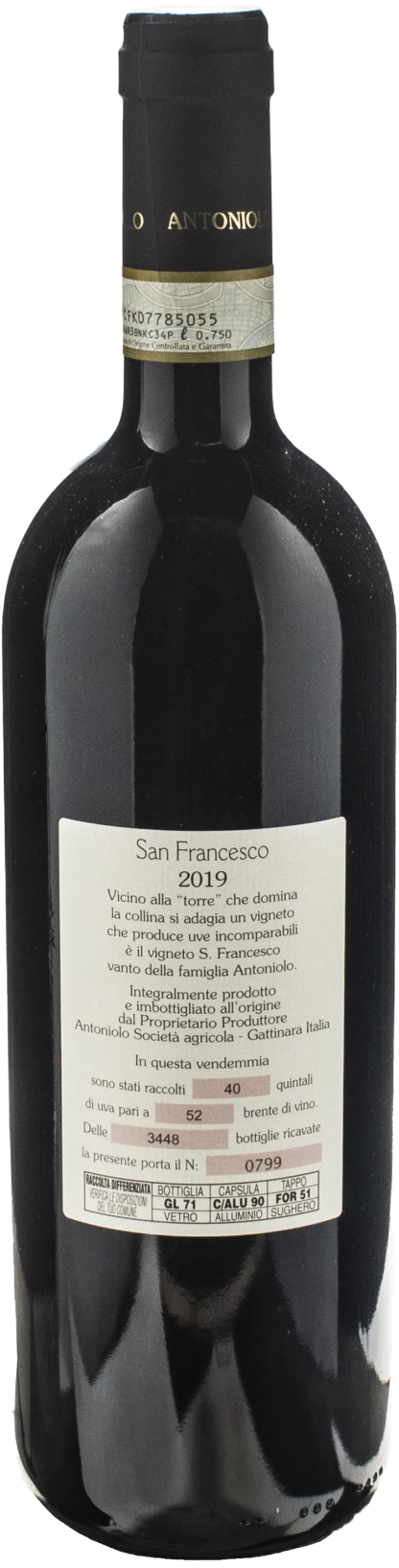 Antoniolo Gattinara San Francesco Riserva 2019 - immagine 2