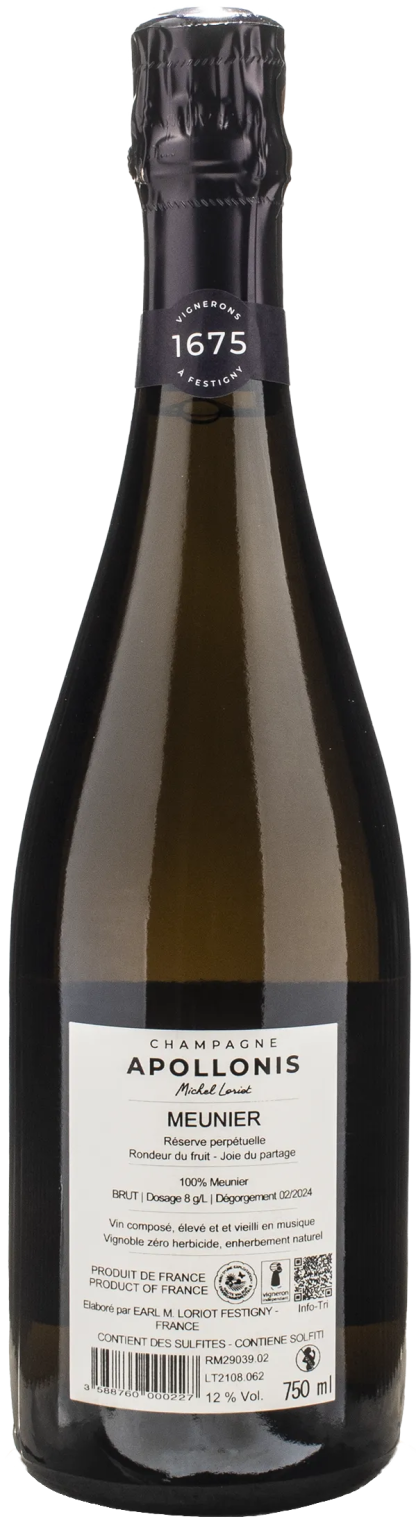 Apollonis Champagne Michel Loriot Meunier Brut - immagine 2