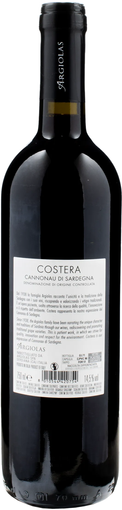 Argiolas Cannonau di Sardegna Costera 2022 - immagine 2