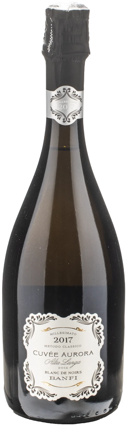 Banfi Alta Langa Cuvée Aurora Blanc de Noirs Pas Dosé Metodo Classico Millesimato 2017