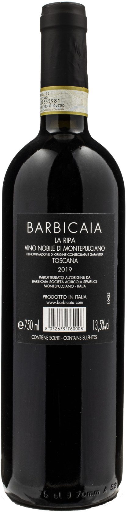 Barbicaia Nobile di Montepulciano La Ripa 2019 - immagine 2