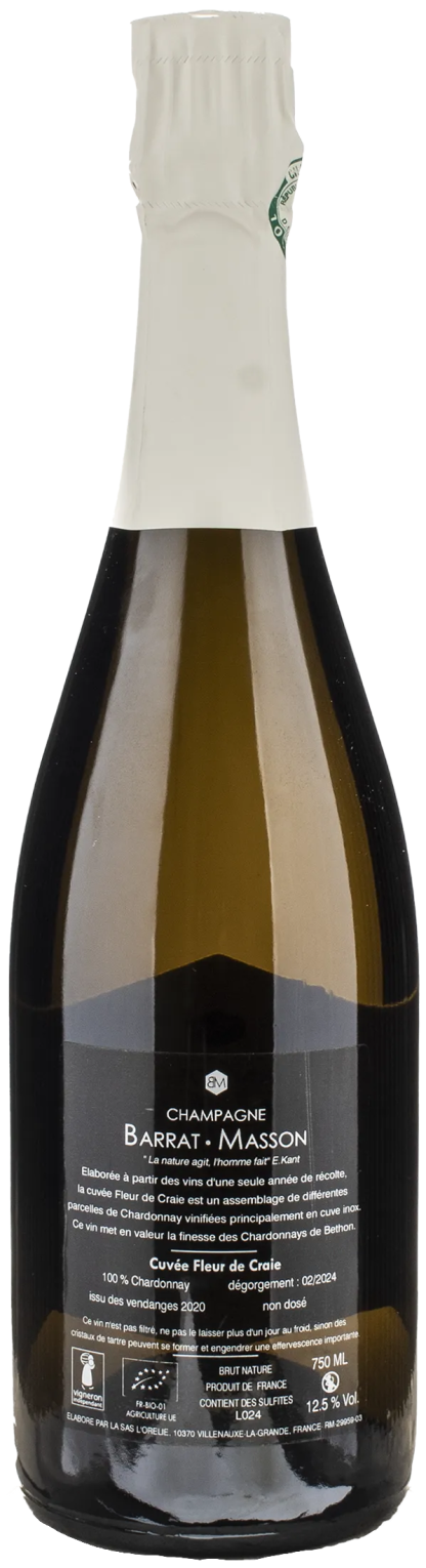 Barrat - Masson Champagne Fleur de Craie Brut Nature - immagine 2