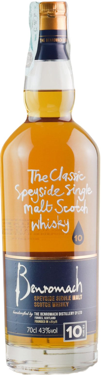 Benromach Speyside Single Malt Scotch Whisky 10 Y.O.