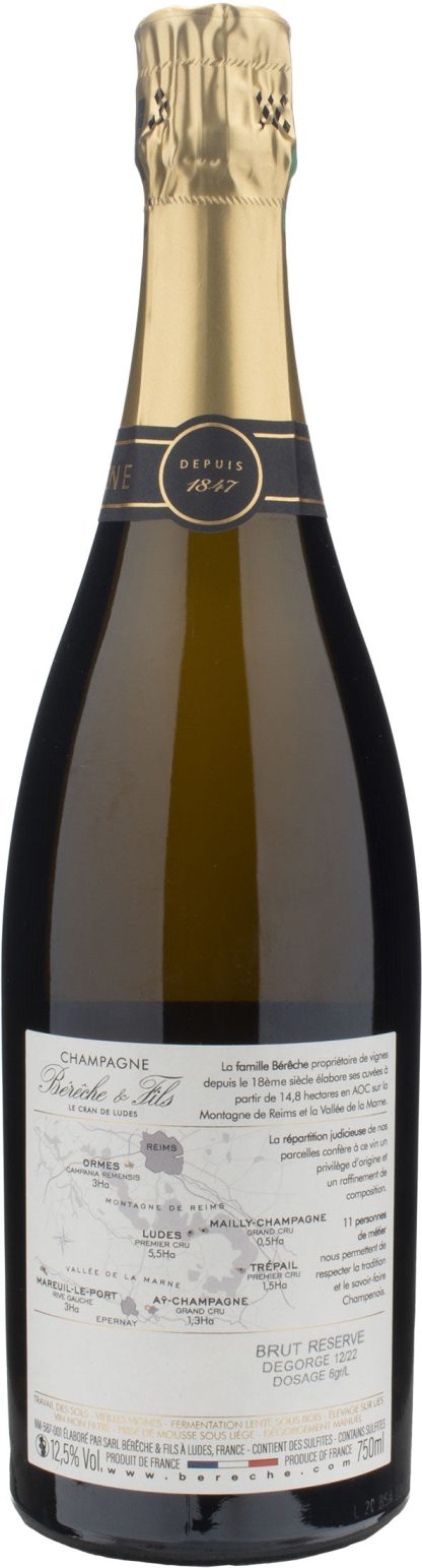 Bereche Champagne Brut Reserve Vieilles Vignes Cuvèe Non Filtrée - immagine 2