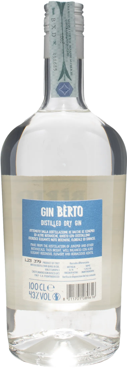 Berto Gin Dry 1L - immagine 2