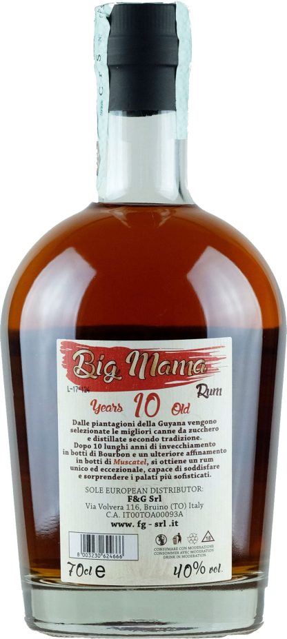 Big Mama Rum Demerara Muscatel Finished 10 years old - immagine 2