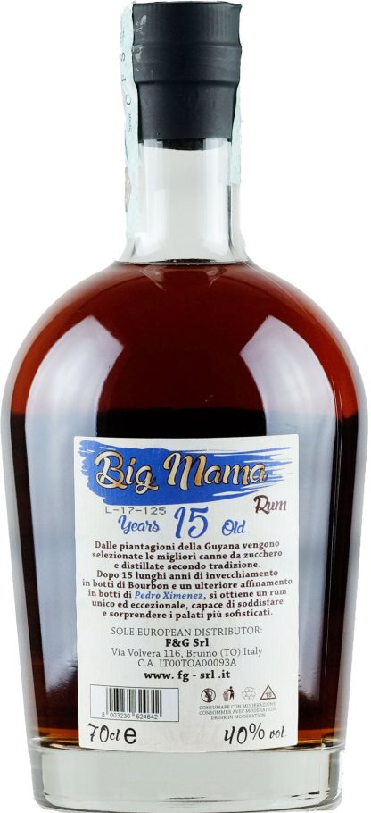 Big Mama Rum Demerara Pedro Ximenez Finished 15 years old - immagine 2