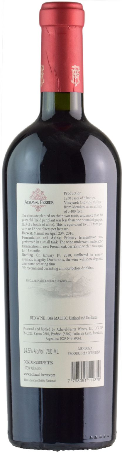 Bodega Achaval-Ferrer Finca Altamira 2016 - immagine 2