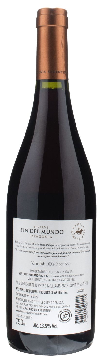 Bodega del Fin del Mundo Pinot Noir Reserva 2021 - immagine 2