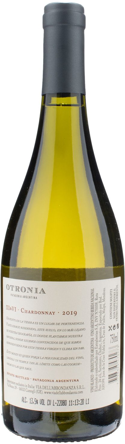 Bodega Otronia III & VI Patagonia Chardonnay 2019 - immagine 2