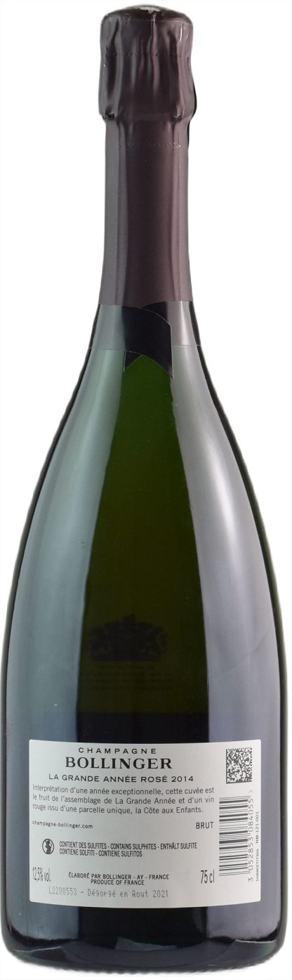 Bollinger Champagne La Grande Anneé Rosé Brut 2014 - immagine 2