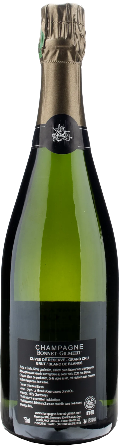 Bonnet-Gilmert Champagne Grand Cru Blanc de Blancs Brut La Réserve - immagine 2