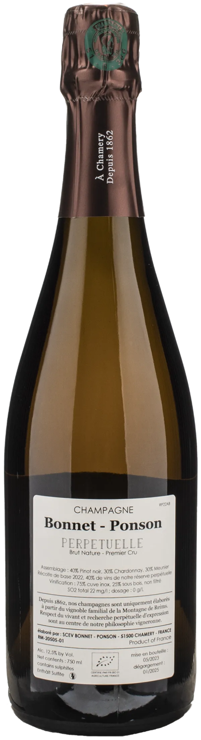 Bonnet-Ponson Champagne 1er Cru Cuvée Perpetuelle Brut Nature - immagine 2