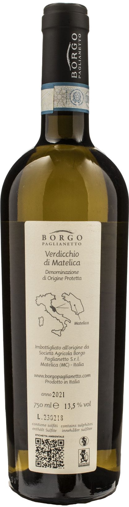 Borgo Paglianetto Verdicchio Matelica Vertis 2021 - immagine 2