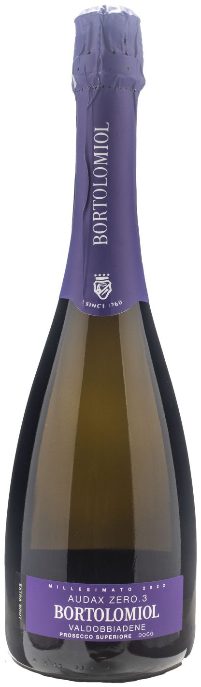 Bortolomiol Valdobbiadene Prosecco Superiore Audax Zero 3 Extra Brut Millesimato 2022