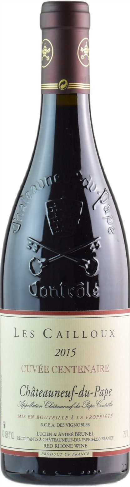 Brunel Lex Cailloux Chateauneuf du Pape Rouge Cuvée Centenaire 2015