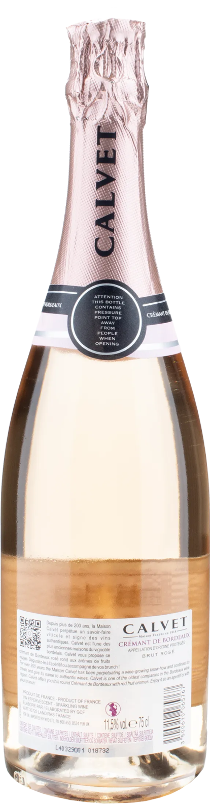 Calvet Cremant de Bordeaux Brut Rosé 2021 - immagine 2