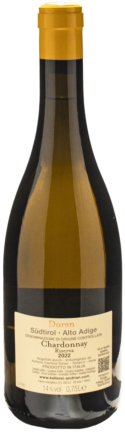 Cantina Andrian Chardonnay Riserva Doran 2022 - immagine 2