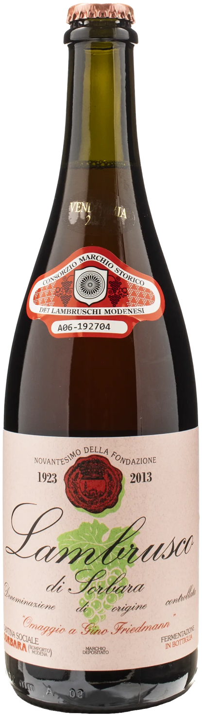 Cantina Sorbara Lambrusco di Sorbara Gino Friedmann 2023