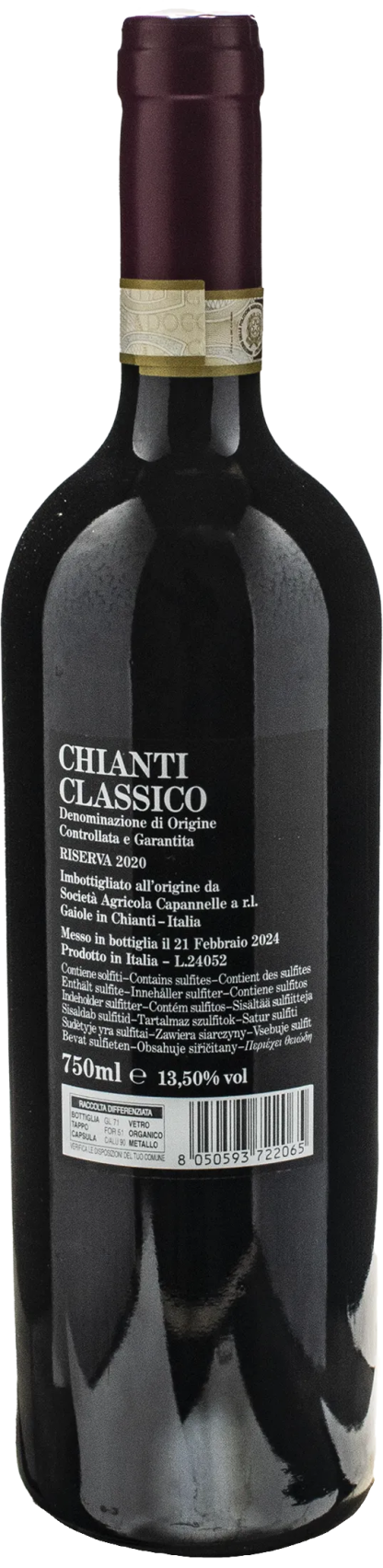 Capannelle Chianti Classico Riserva 2020 - immagine 2