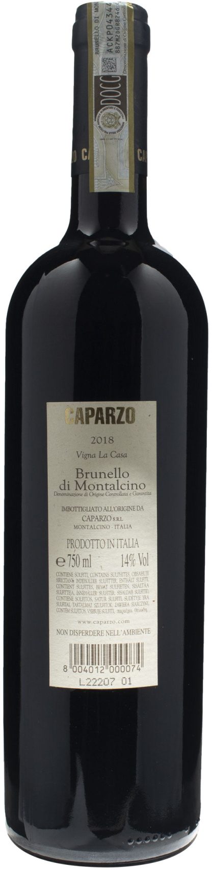 Caparzo Brunello di Montalcino La Casa 2018 - immagine 2