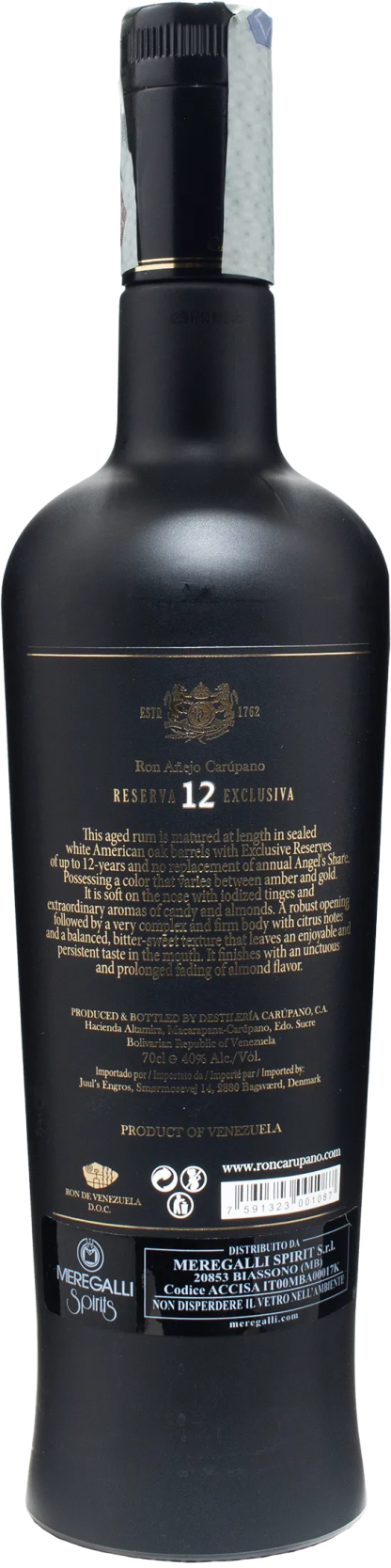 Carupano Ron Anejo Reserva 12 Esclusiva - immagine 2