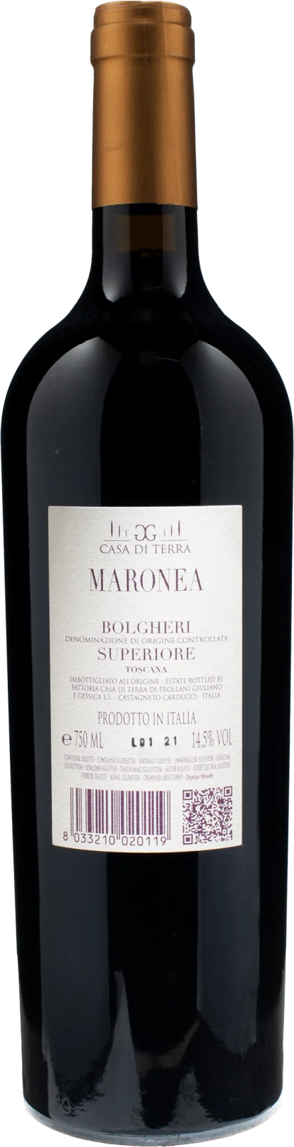 Casa di Terra Bolgheri Superiore Maronea 2021 - immagine 2