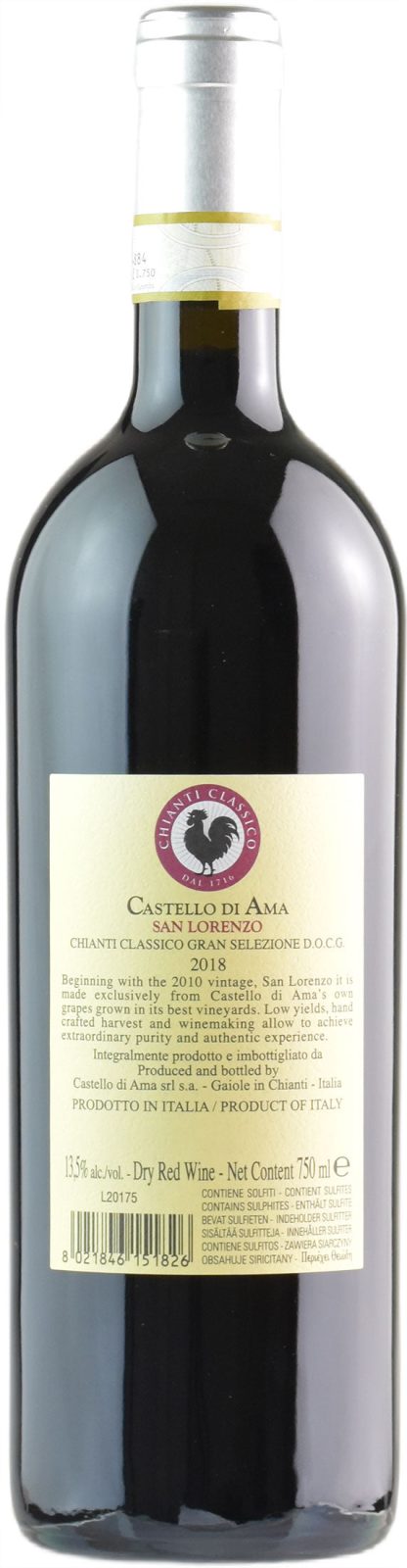 Castello di Ama Chianti Classico Gran Selezione San Lorenzo 2018 - immagine 2