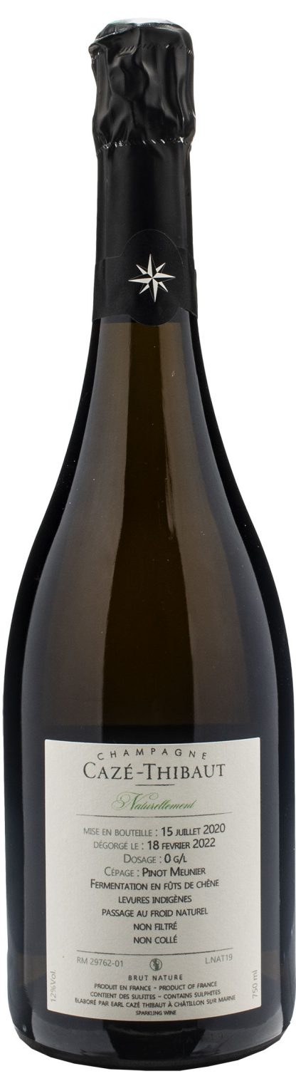 Cazè-Thibaut Champagne Naturellement Brut Nature - immagine 2