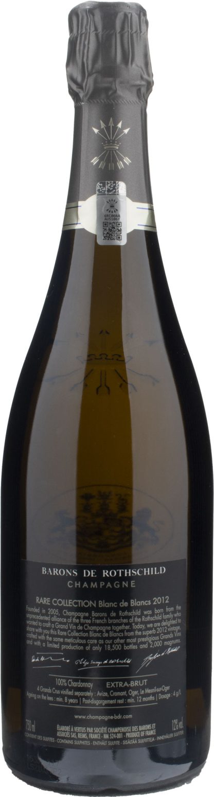 Champagne Barons de Rothschild Rare Collection Blanc de Blancs Extra Brut 2012 - immagine 2